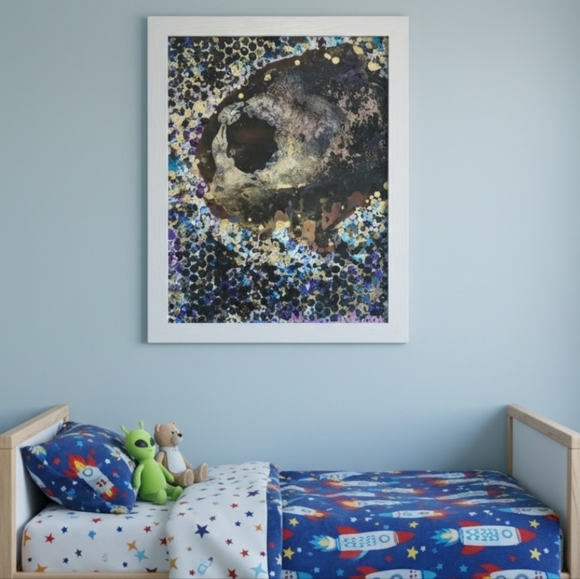 Handmade Other - HANDCRAFTED Abstract Painting HANDPAINTED Artwork HANDMADE Wall Art Decor